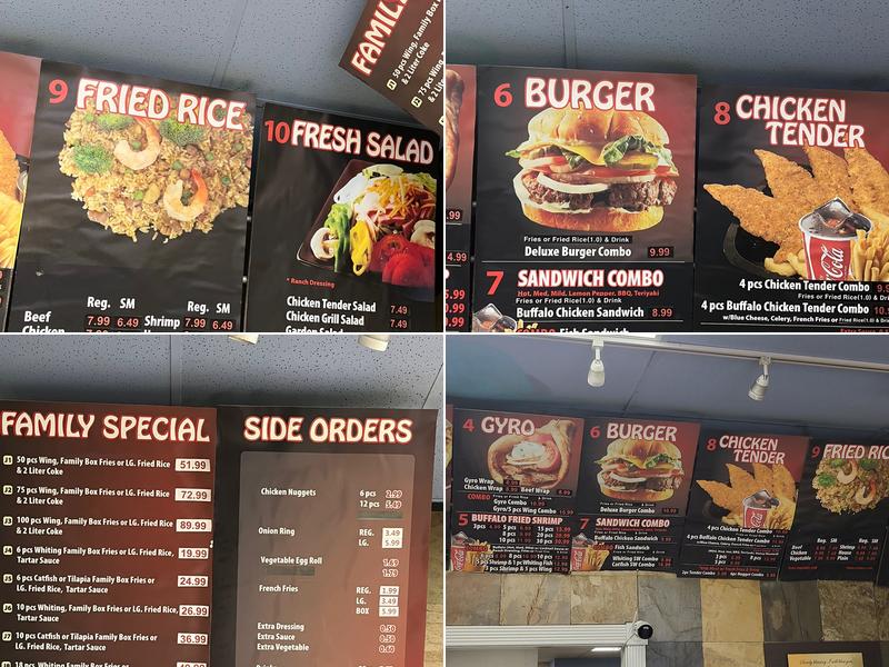 J. Buffalo Wings Menu