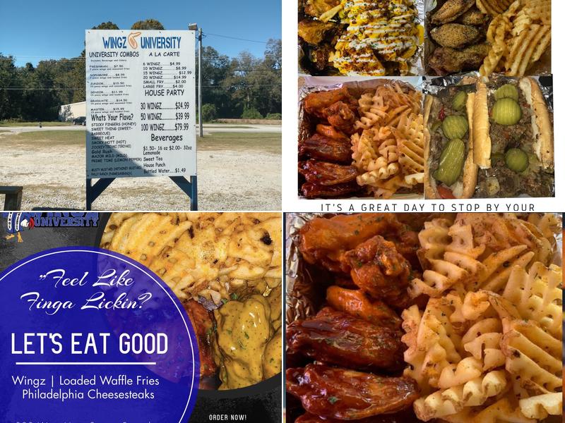 Wingz University Menu