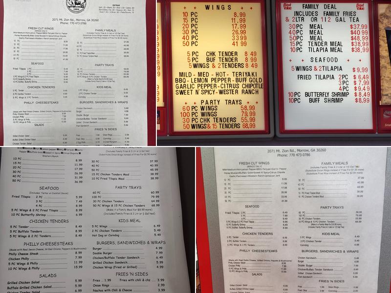 Mo-Joe's Menu
