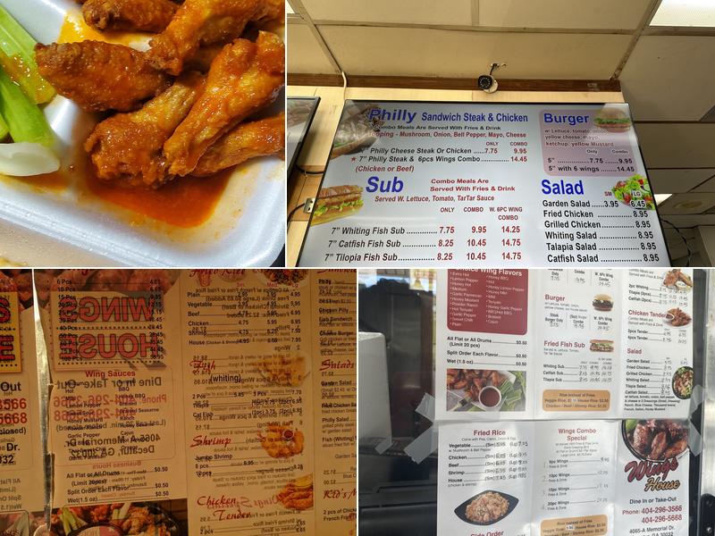 Wings House Menu