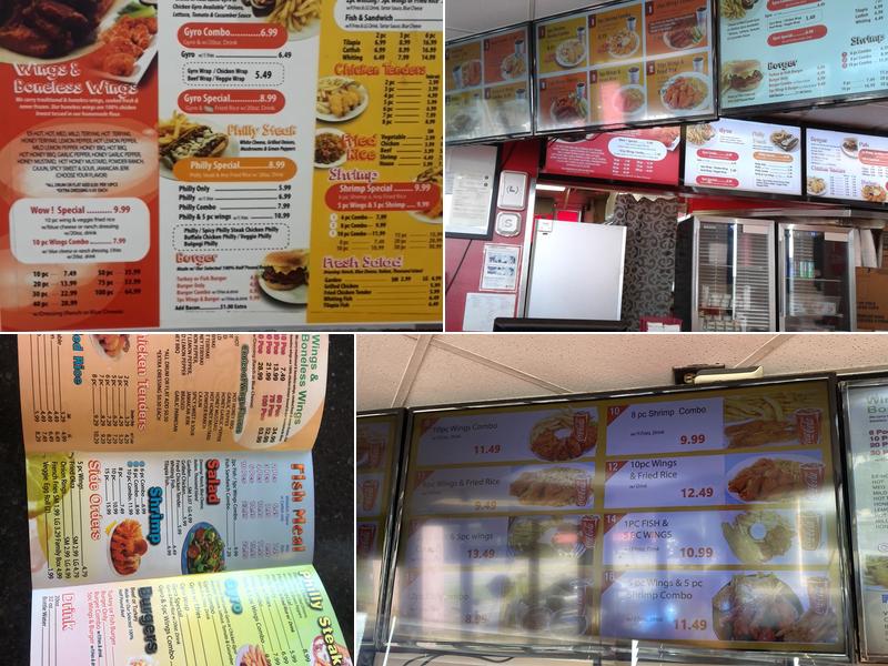 Wow Wings Menu