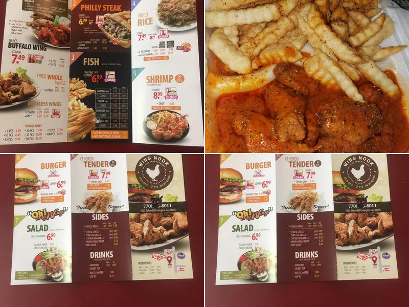 Wing Nook Menu