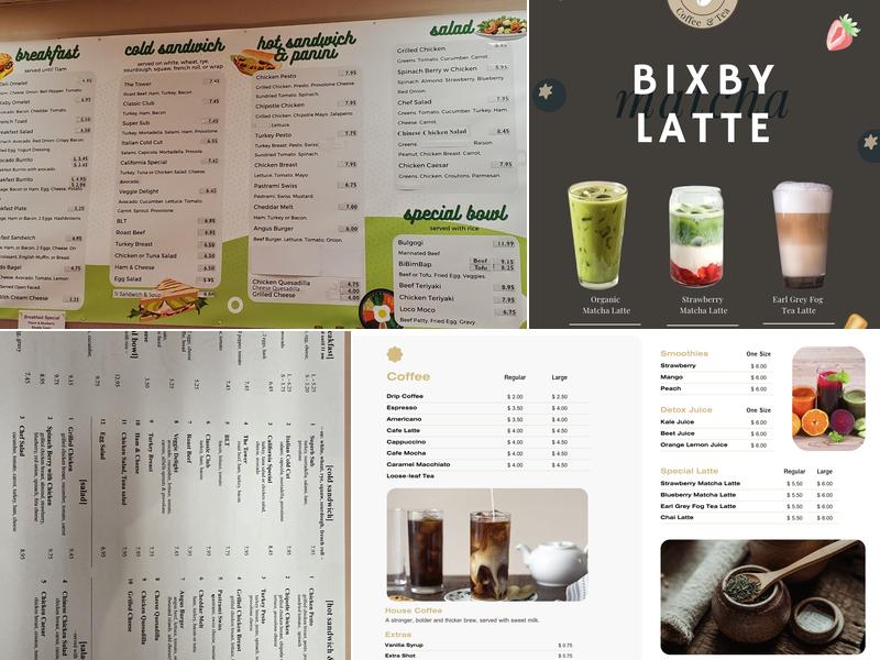 Bixby Plaza Cafe Menu