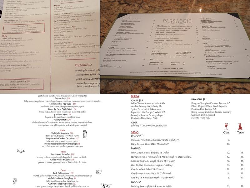 Passaggio Menu