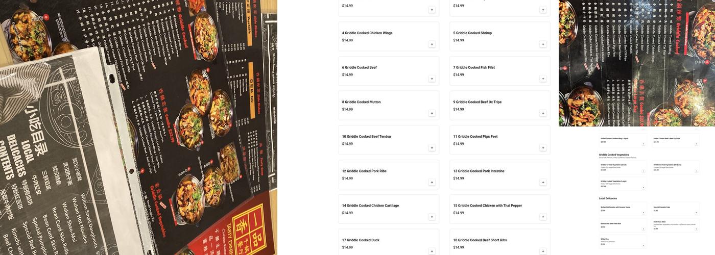 Tasty Dining Menu