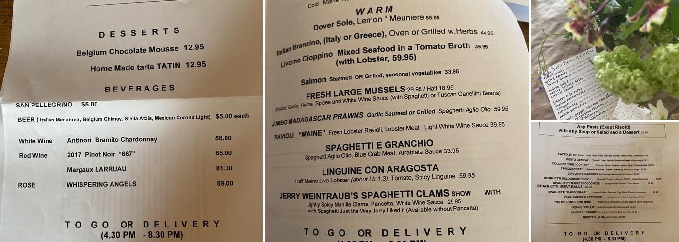 Il Piccolino Menu