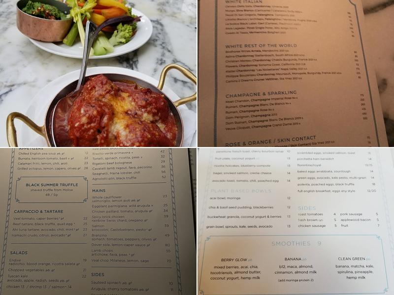 Cecconi's West Hollywood Menu