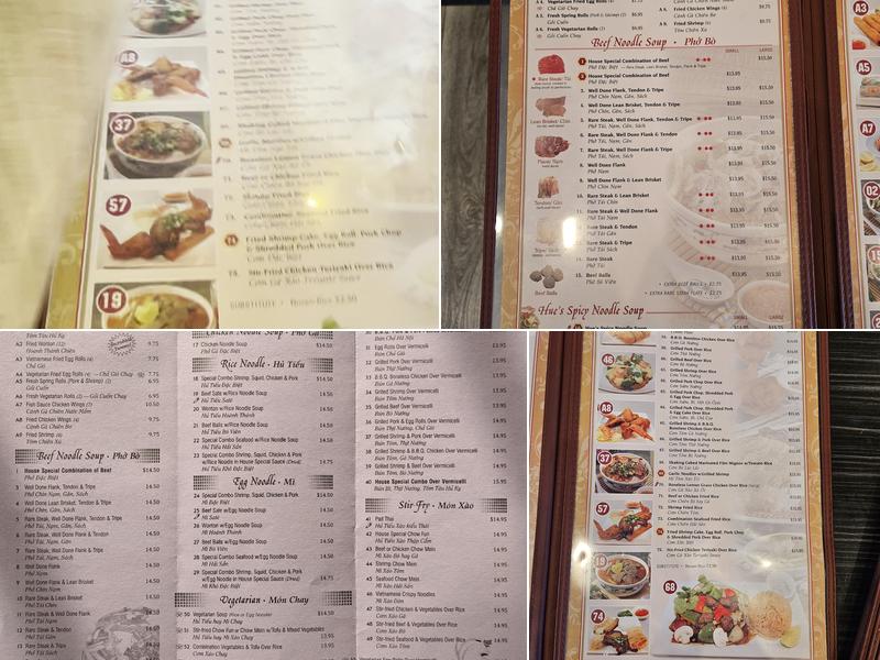 House of Pho Menu