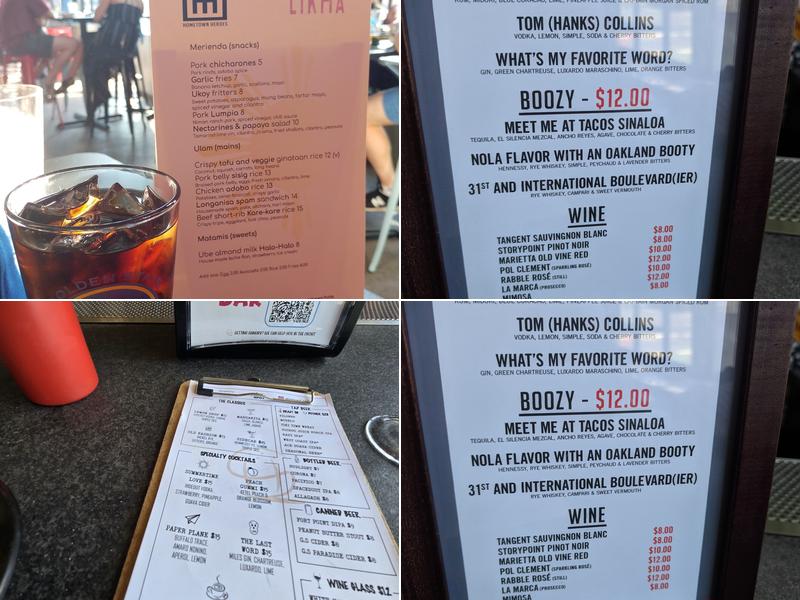 Hometown Heroes Menu