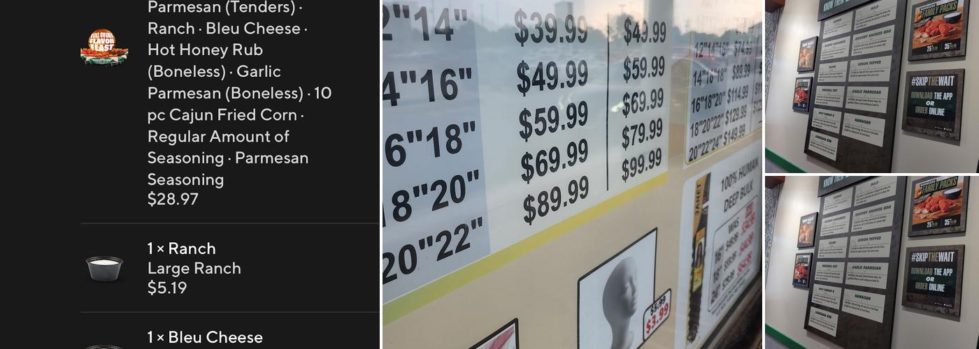 Wingstop Menu
