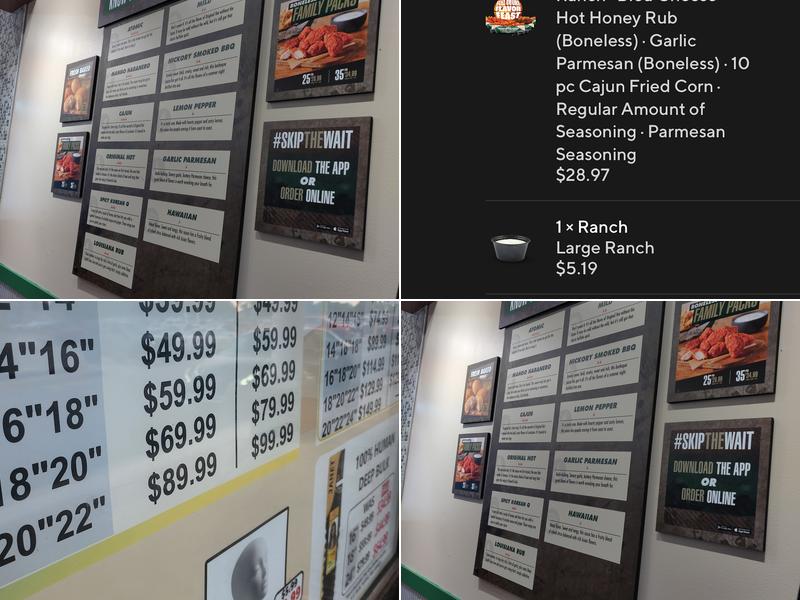 Wingstop Menu