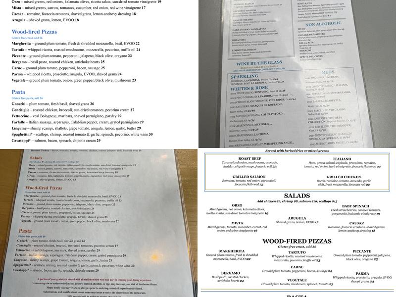 Cucina Colore Menu