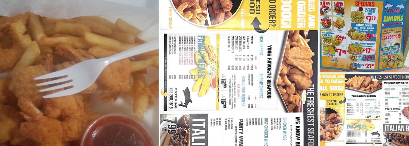 Sharks Fish & Chicken Menu