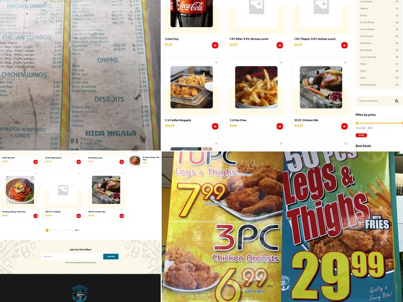Shark's Fish & Chicken Menu