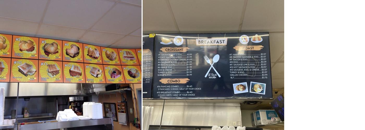 St Roch Kitchen Menu