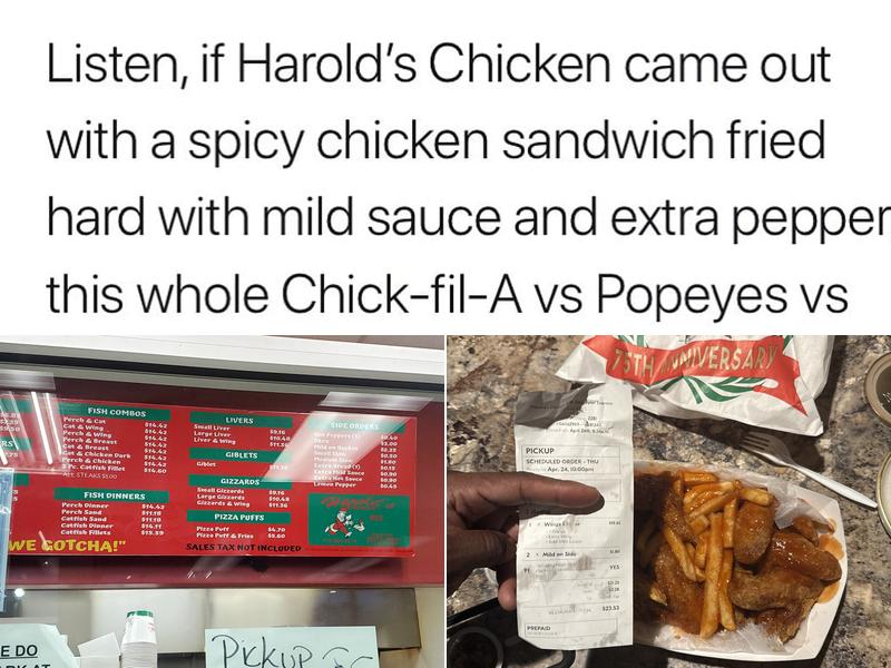 Harold's Chicken #55 Express Menu