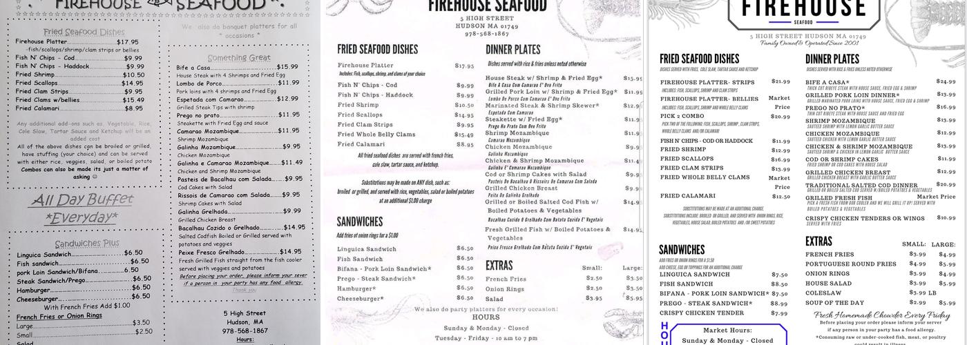 The Firehouse Catering & More Inc. Menu