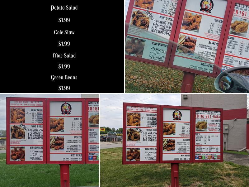 Wings 'n Things Express Menu