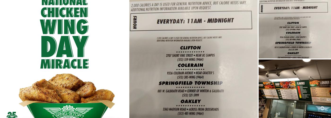 Wingstop Menu