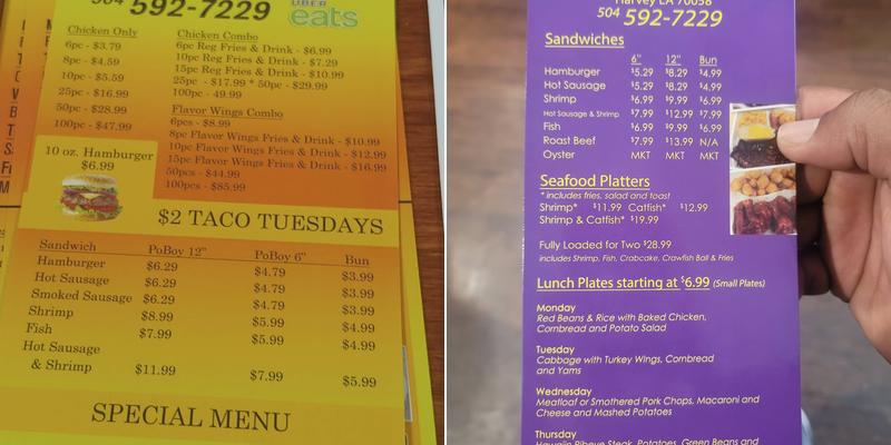 Woodmere Cafe Menu