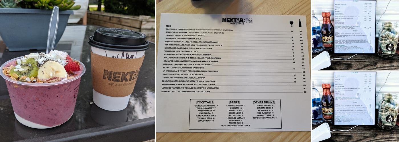 Nektar Menu