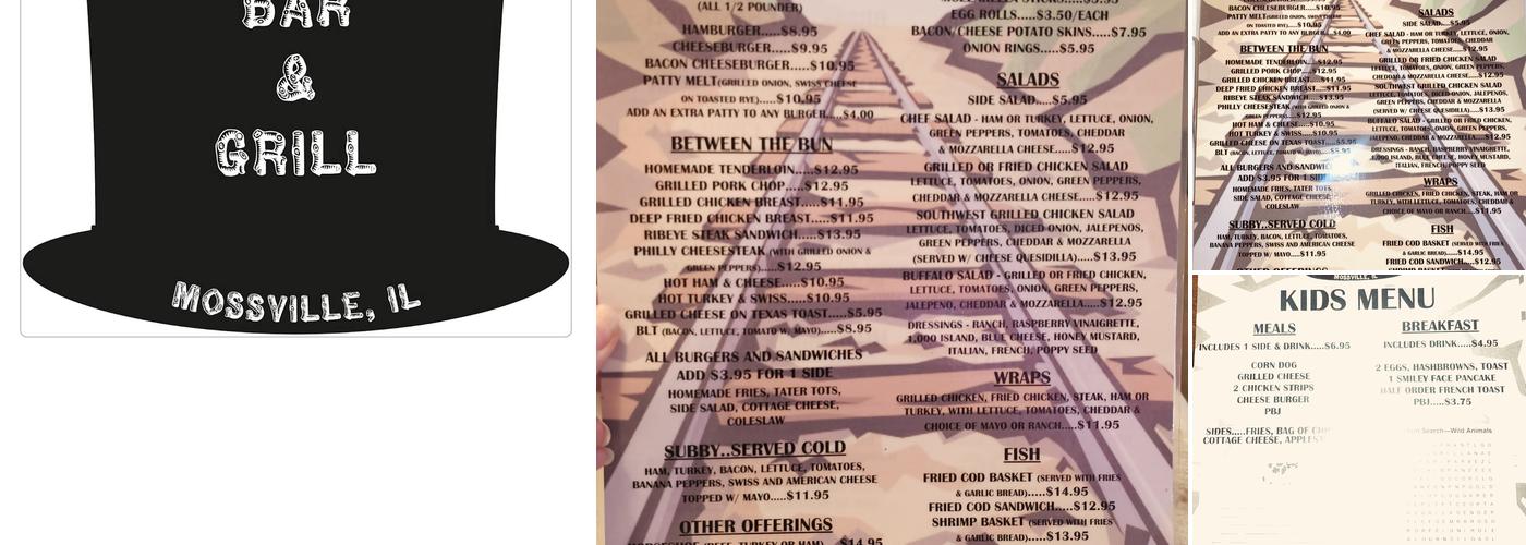 The Rail Splitter Menu