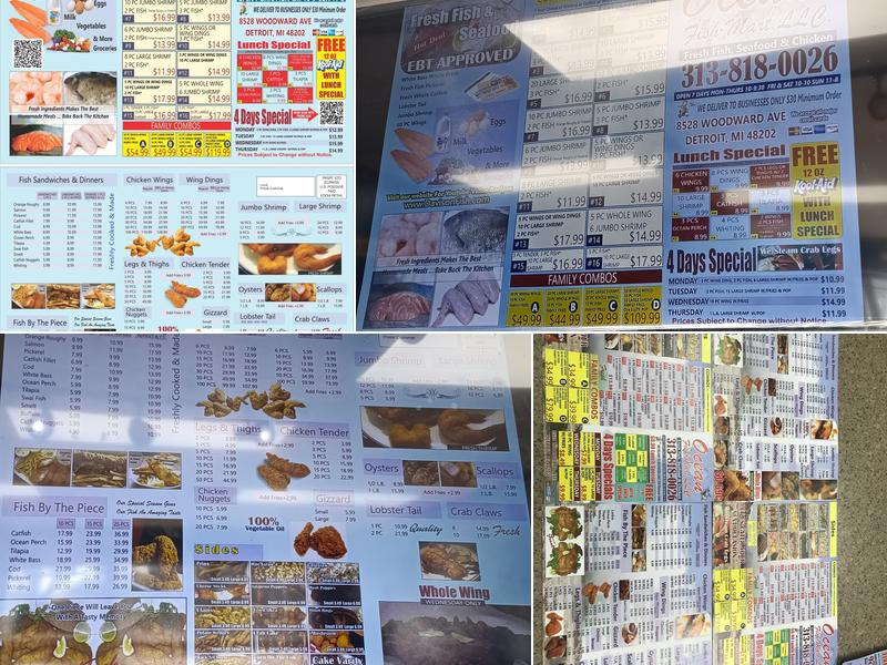 Ocean Splash Fish & Chicken Menu