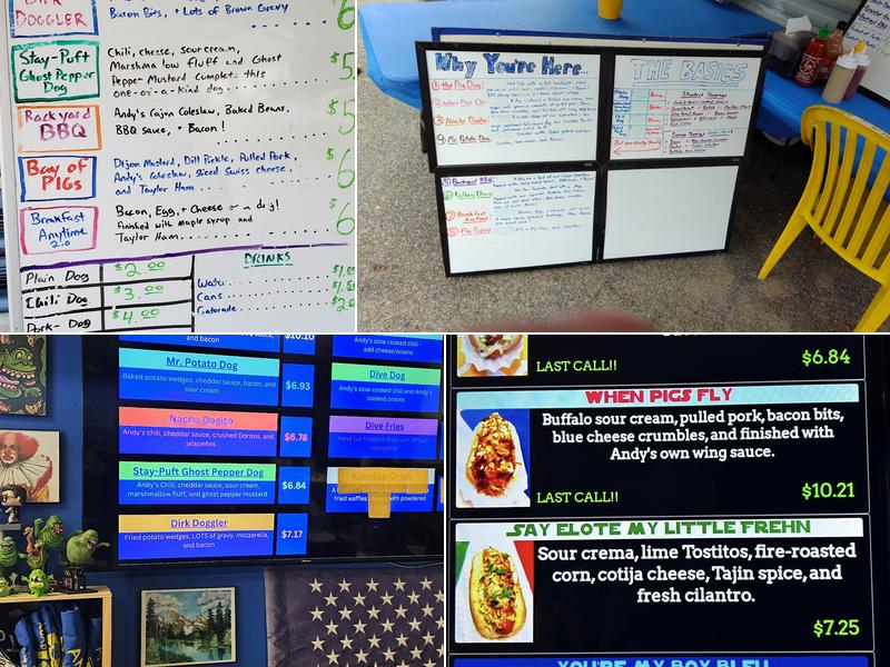 Andy's Roadside Dive Menu