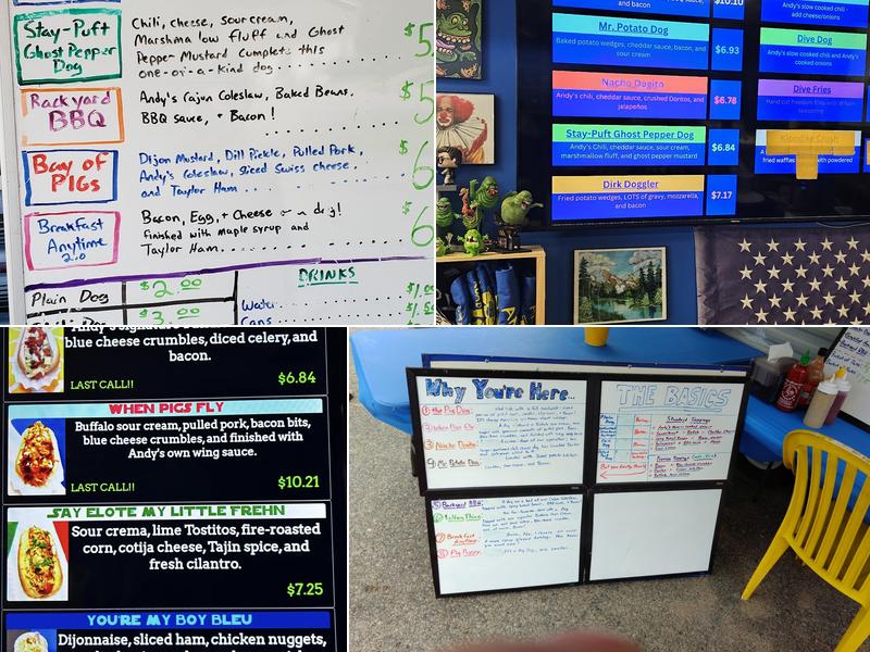 Andy's Roadside Dive Menu