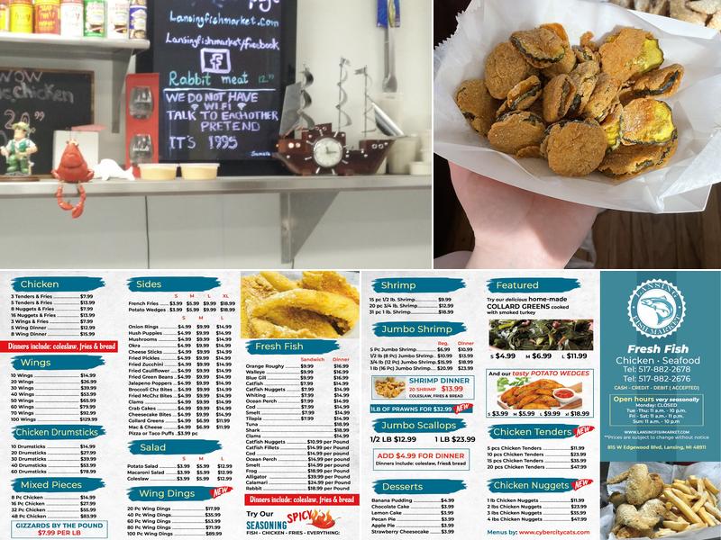 Lansing Fish Market Menu