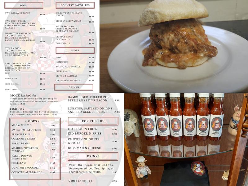 Sticky Face BBQ Menu