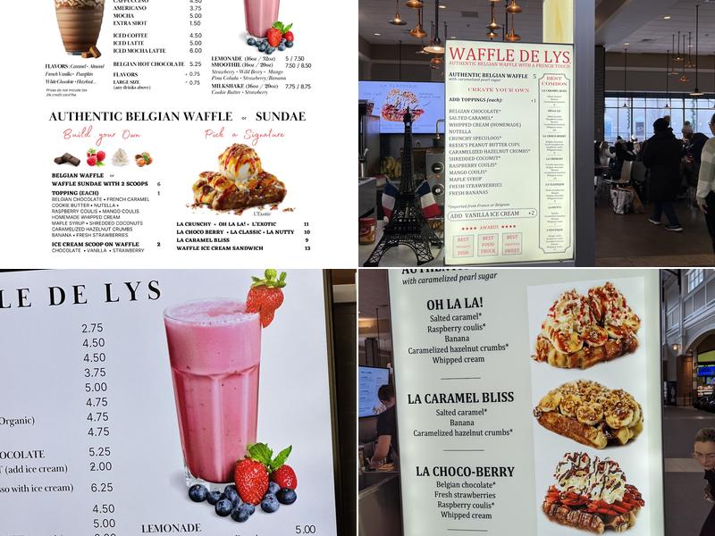 Waffle De Lys Menu