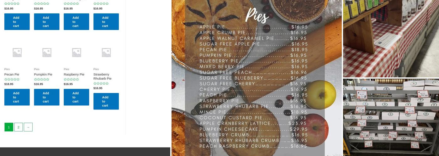 Salinger's Orchard Menu