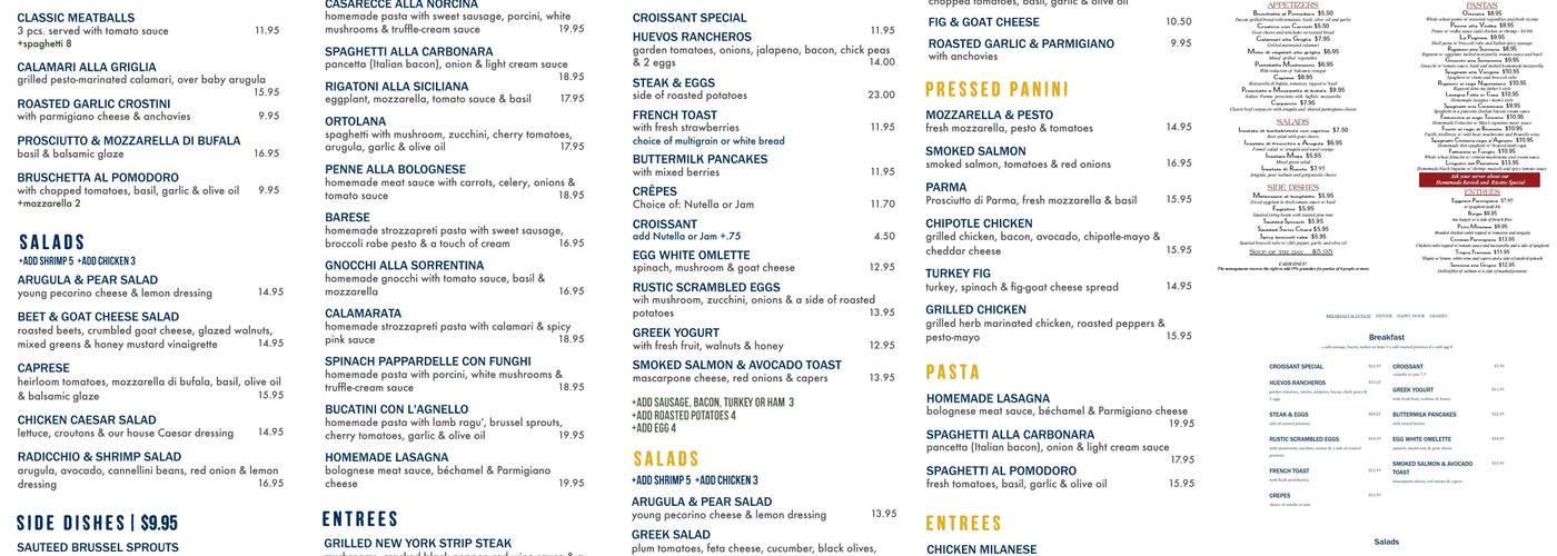 Max Soha Menu