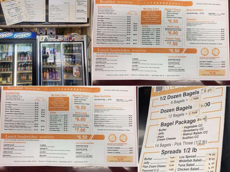 Bagels On Bartow Menu