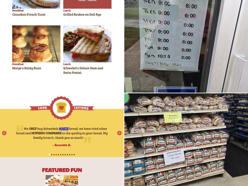 Schwebel Baking Co Menu