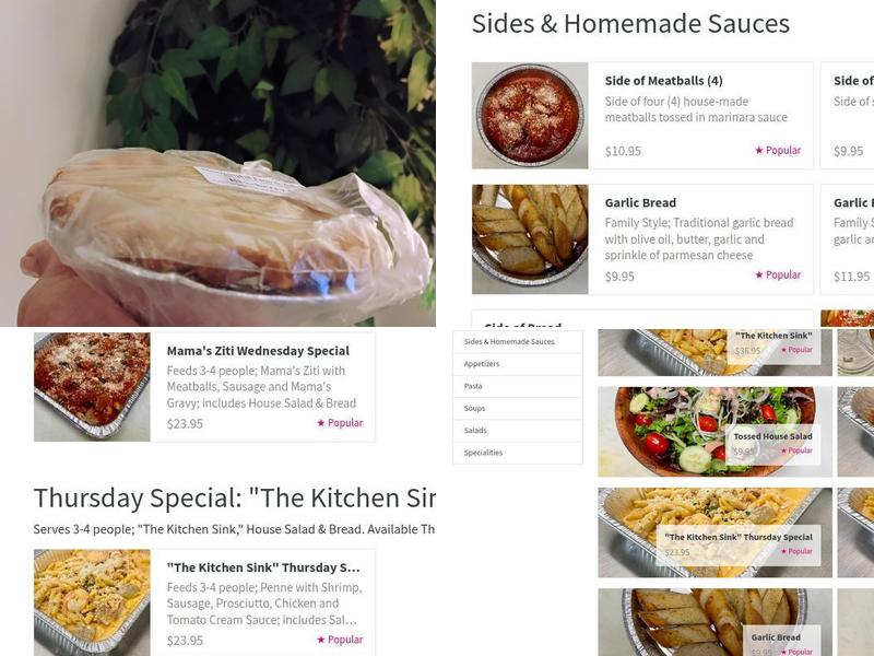 Augie's Family Style Italian To Go Menu