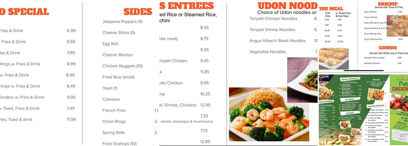 Quick N Chicken Menu