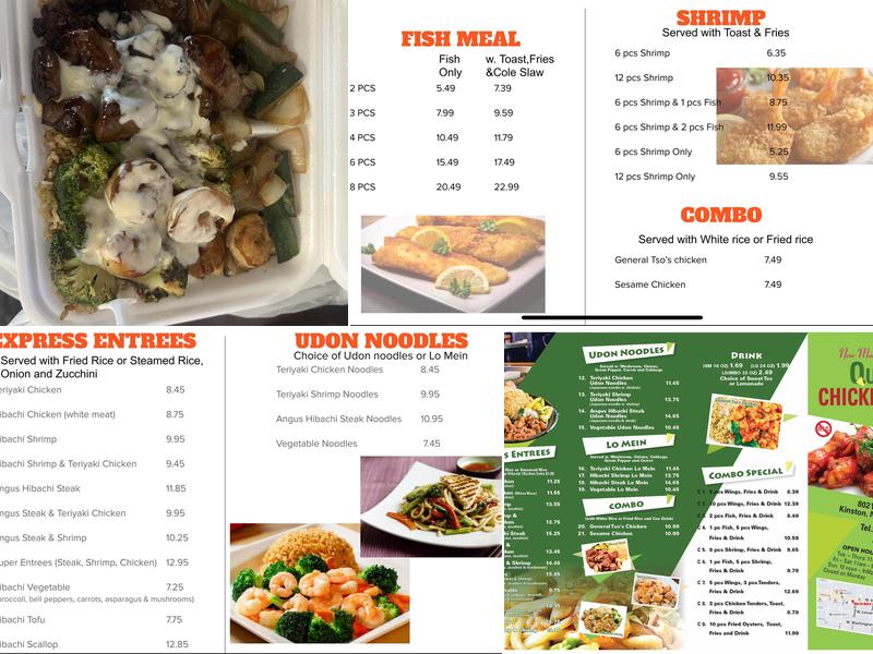 Quick N Chicken Menu