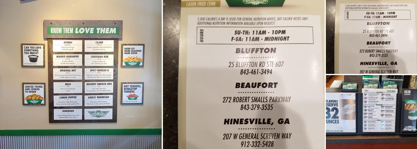 Wingstop Menu