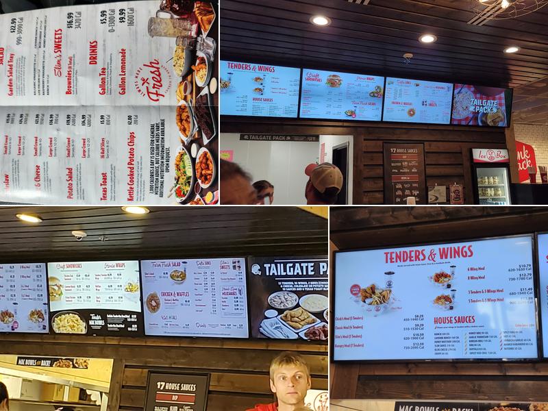 Slim Chickens Menu
