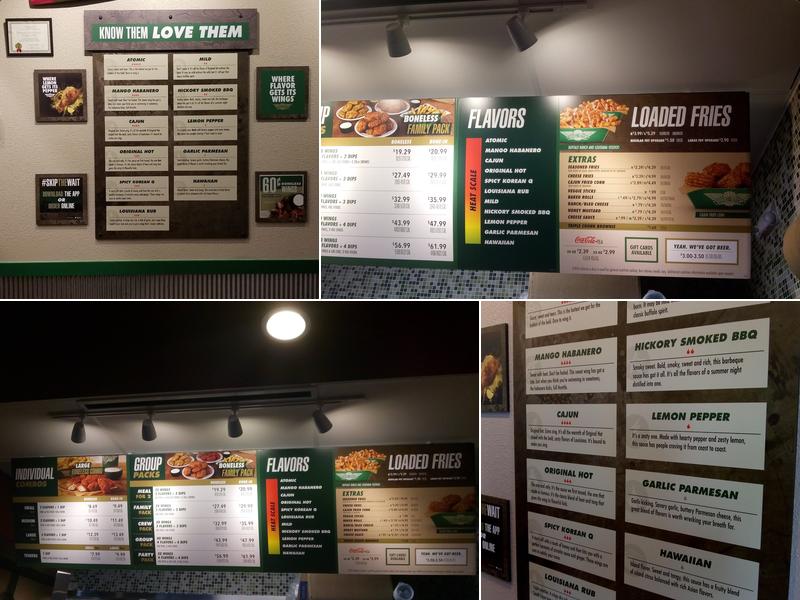 Wingstop Menu