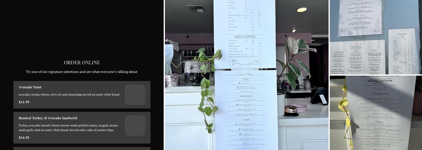 Presso Coffee Co. Menu