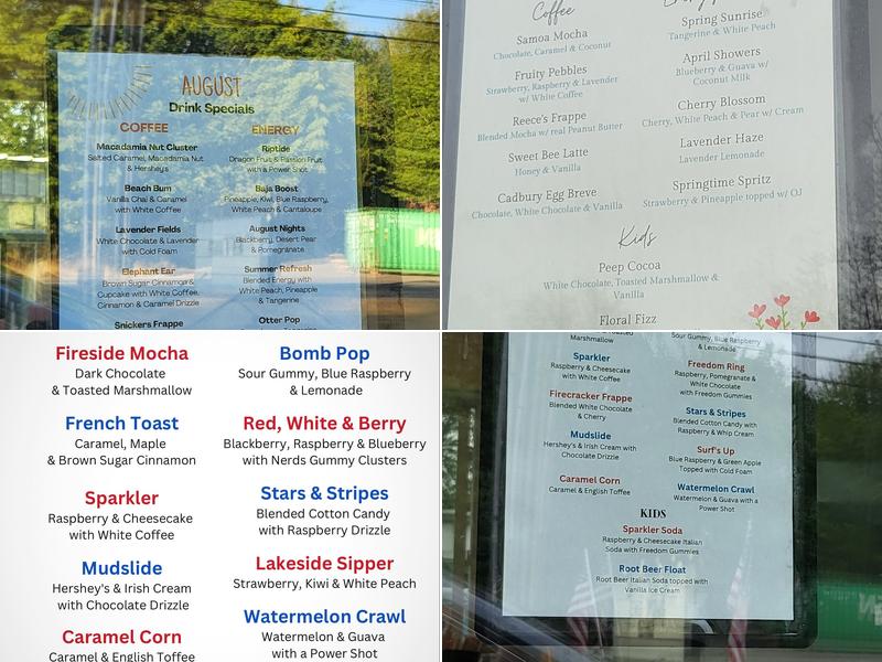 Boosted Brew Espresso Menu