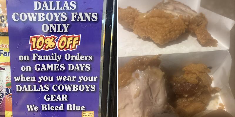 Williams Chicken Menu