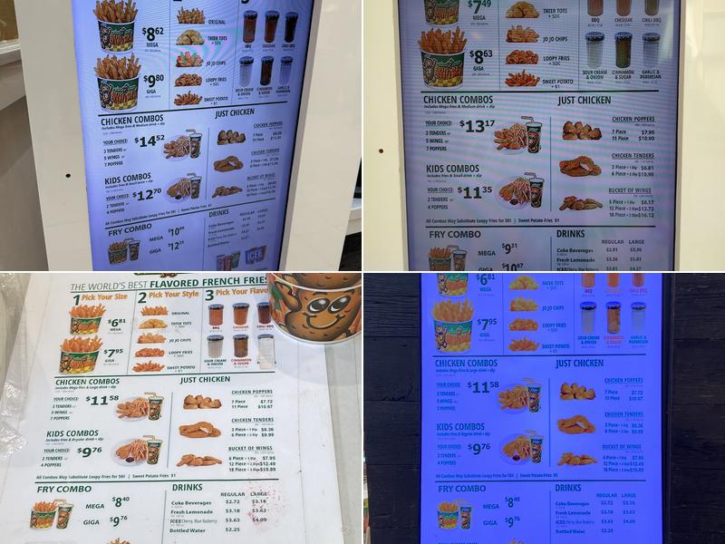 Potato Corner Menu