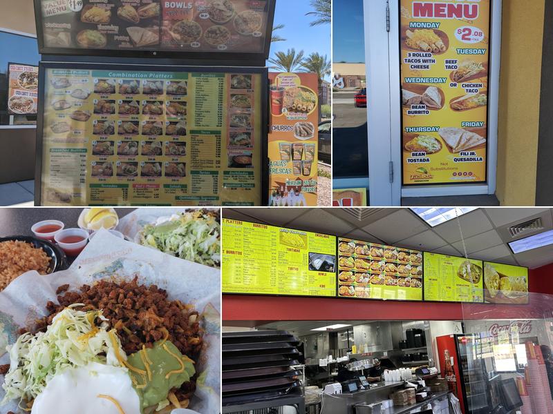 Filiberto's Mexican Food Menu