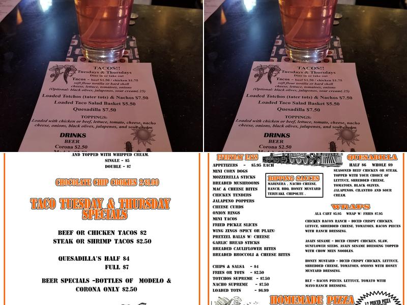 Sidetracked Menu