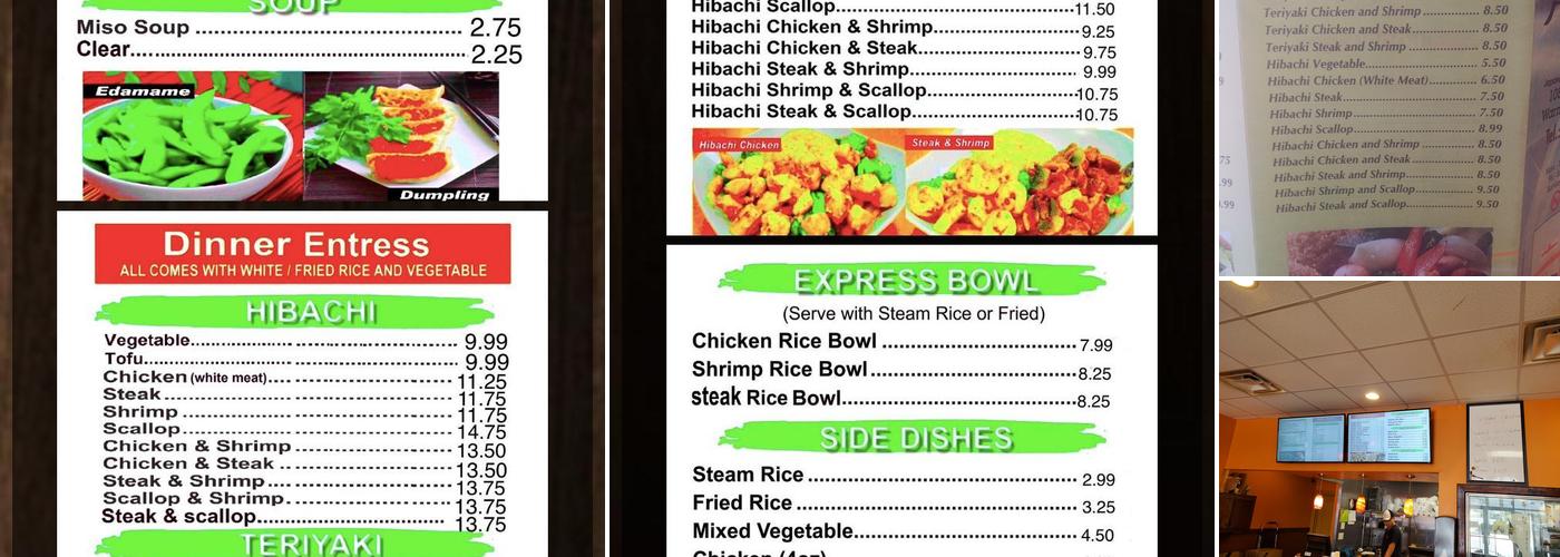 Hibachi Express Menu