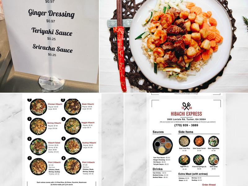 Hibachi Express Menu